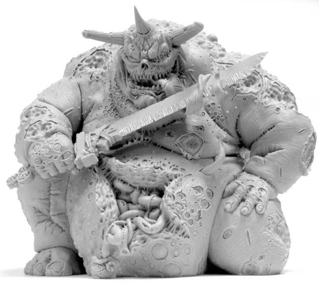 Complete model of a Forge World Great Unclean One with short horns