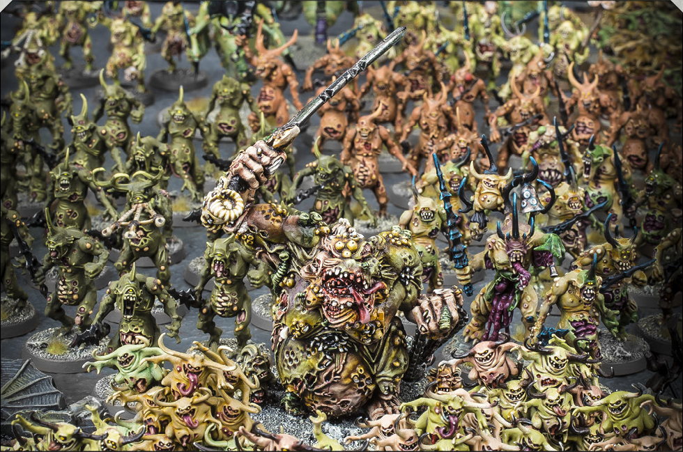 An army of Nurgle Daemons